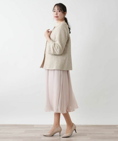 Leilian PLUS HOUSE / レリアンプラスハウス テーラードジャケット | 【店舗人気】ノーカラージャケット【BOURGE】 | 詳細2