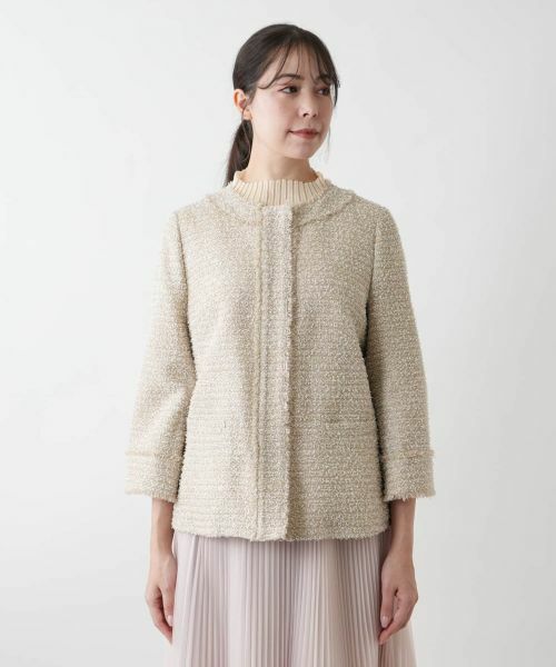 Leilian PLUS HOUSE / レリアンプラスハウス テーラードジャケット | 【店舗人気】ノーカラージャケット【BOURGE】 | 詳細4