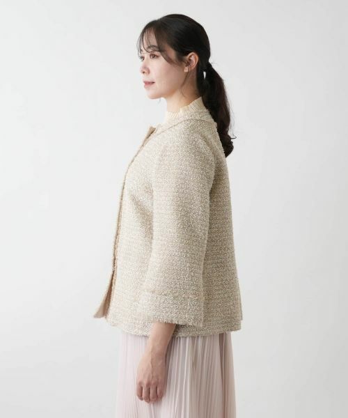 Leilian PLUS HOUSE / レリアンプラスハウス テーラードジャケット | 【店舗人気】ノーカラージャケット【BOURGE】 | 詳細5