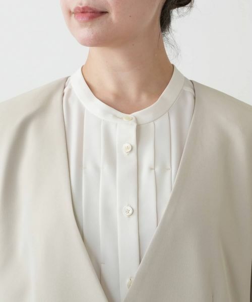 Leilian PLUS HOUSE / レリアンプラスハウス テーラードジャケット | 【店舗人気】ノーカラーVネックジャケット【BOURGE】 | 詳細10