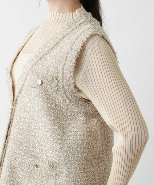 Leilian PLUS HOUSE / レリアンプラスハウス テーラードジャケット | Vネックベスト【BOURGE】 | 詳細10