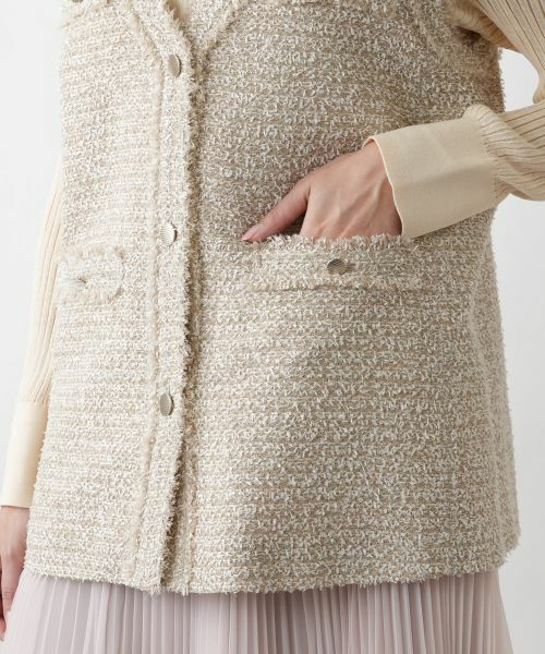 Leilian PLUS HOUSE / レリアンプラスハウス テーラードジャケット | Vネックベスト【BOURGE】 | 詳細11
