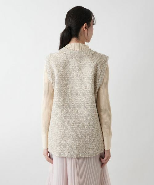 Leilian PLUS HOUSE / レリアンプラスハウス テーラードジャケット | Vネックベスト【BOURGE】 | 詳細6