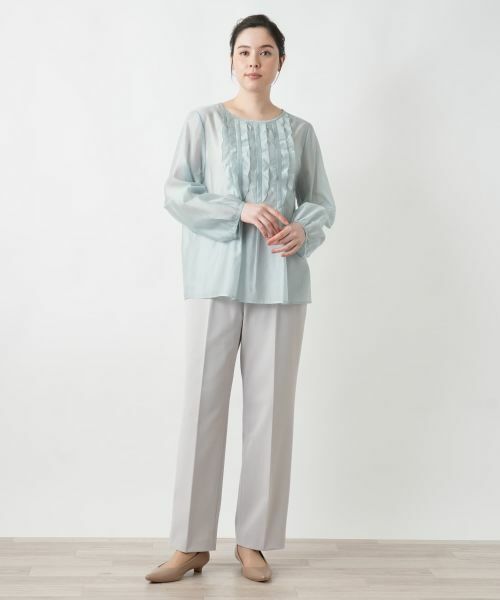 Leilian PLUS HOUSE / レリアンプラスハウス シャツ・ブラウス | 【店舗人気】フリルブラウス【BOURGE】 | 詳細1