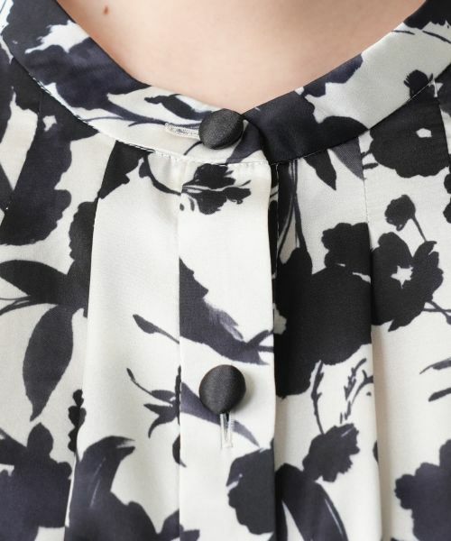 Leilian PLUS HOUSE / レリアンプラスハウス シャツ・ブラウス | 【店舗人気】フラワー柄バンドカラーブラウス【BOURGE】【BINDA】 | 詳細11