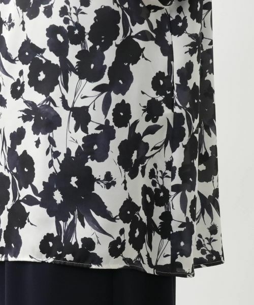 Leilian PLUS HOUSE / レリアンプラスハウス シャツ・ブラウス | 【店舗人気】フラワー柄バンドカラーブラウス【BOURGE】【BINDA】 | 詳細12