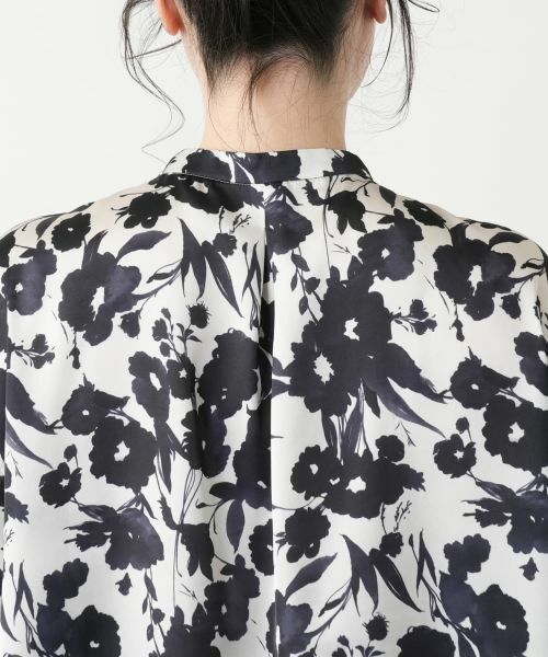 Leilian PLUS HOUSE / レリアンプラスハウス シャツ・ブラウス | 【店舗人気】フラワー柄バンドカラーブラウス【BOURGE】【BINDA】 | 詳細8