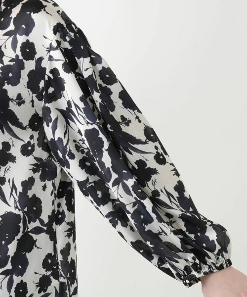 Leilian PLUS HOUSE / レリアンプラスハウス シャツ・ブラウス | 【店舗人気】フラワー柄バンドカラーブラウス【BOURGE】【BINDA】 | 詳細9