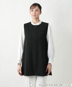 Leilian PLUS HOUSE / レリアンプラスハウス テーラードジャケット | 【店舗人気】ノーカラーベスト