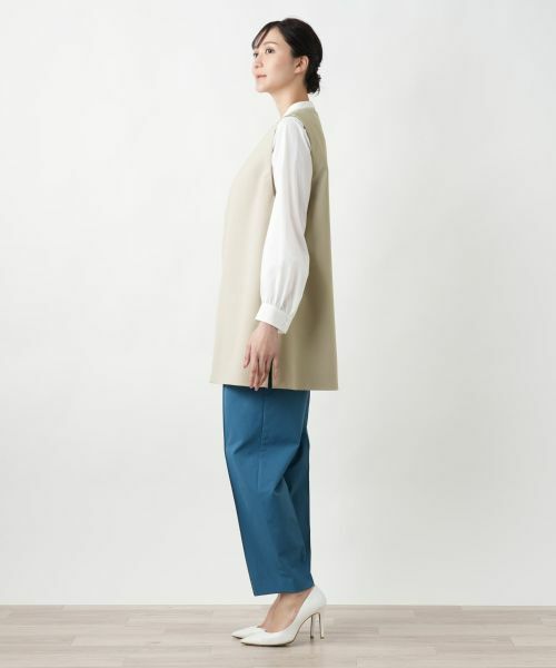 Leilian PLUS HOUSE / レリアンプラスハウス テーラードジャケット | 【店舗人気】ノーカラーベスト | 詳細6