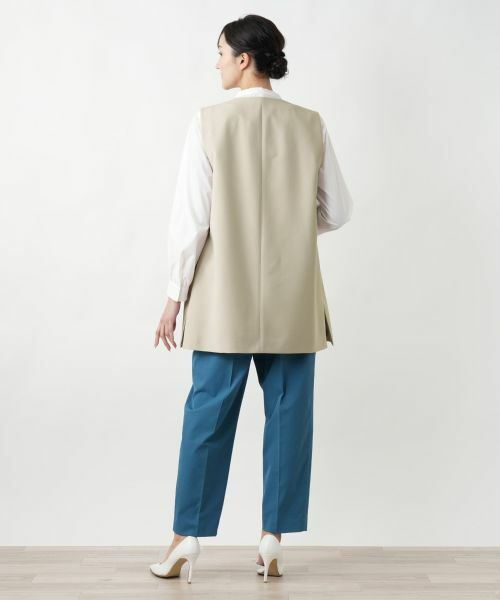Leilian PLUS HOUSE / レリアンプラスハウス テーラードジャケット | 【店舗人気】ノーカラーベスト | 詳細7