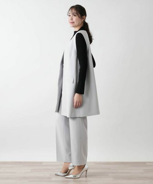 Leilian PLUS HOUSE / レリアンプラスハウス テーラードジャケット | 【店舗人気】Vネックロングジレ【BOURGE】 | 詳細2