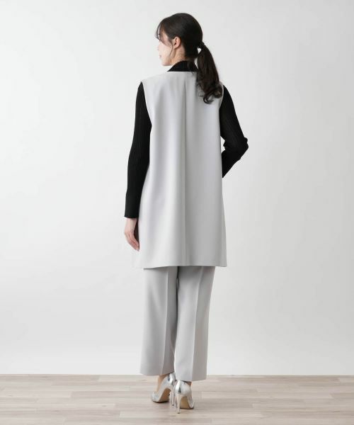 Leilian PLUS HOUSE / レリアンプラスハウス テーラードジャケット | 【店舗人気】Vネックロングジレ【BOURGE】 | 詳細3