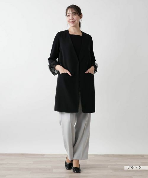 Leilian PLUS HOUSE / レリアンプラスハウス テーラードジャケット | 【店舗人気】Vネックロングジレ【BOURGE】 | 詳細4