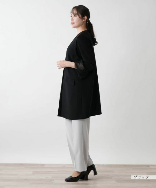 Leilian PLUS HOUSE / レリアンプラスハウス テーラードジャケット | 【店舗人気】Vネックロングジレ【BOURGE】 | 詳細5