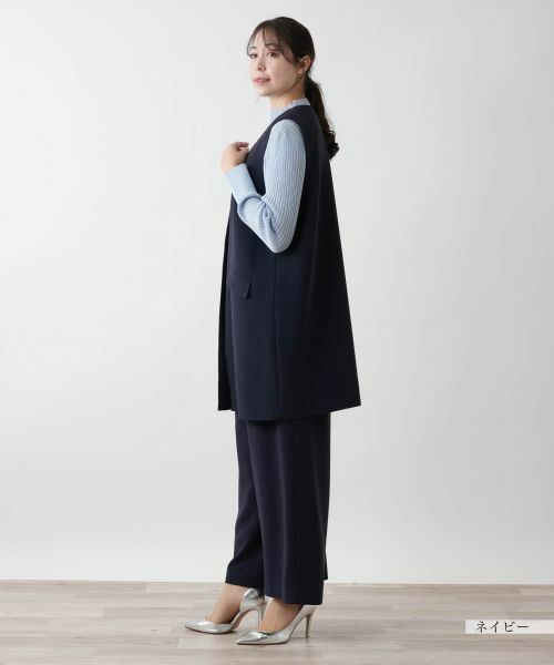 Leilian PLUS HOUSE / レリアンプラスハウス テーラードジャケット | 【店舗人気】Vネックロングジレ【BOURGE】 | 詳細8