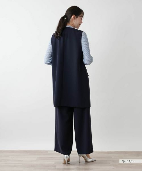 Leilian PLUS HOUSE / レリアンプラスハウス テーラードジャケット | 【店舗人気】Vネックロングジレ【BOURGE】 | 詳細9