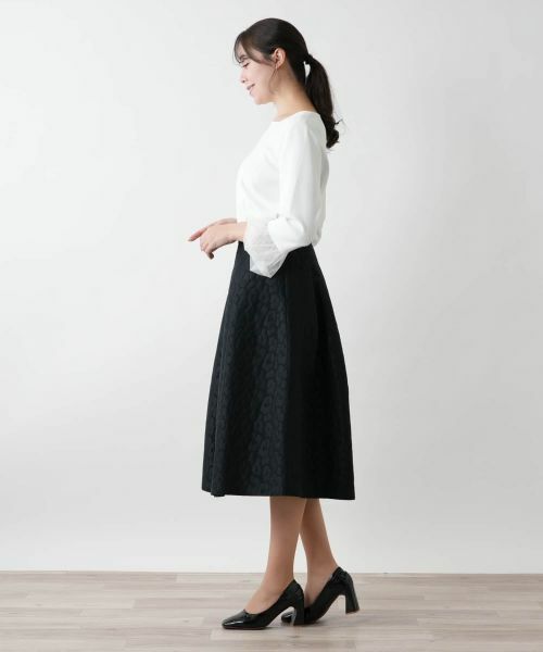 Leilian PLUS HOUSE / レリアンプラスハウス ミニ・ひざ丈スカート | フレアスカート【BOURGE】 | 詳細2