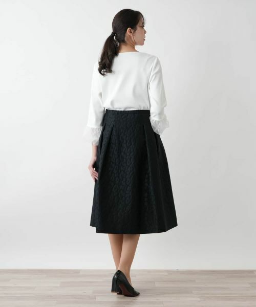 Leilian PLUS HOUSE / レリアンプラスハウス ミニ・ひざ丈スカート | フレアスカート【BOURGE】 | 詳細3