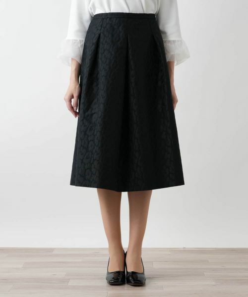 Leilian PLUS HOUSE / レリアンプラスハウス ミニ・ひざ丈スカート | フレアスカート【BOURGE】 | 詳細4