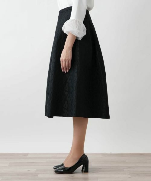 Leilian PLUS HOUSE / レリアンプラスハウス ミニ・ひざ丈スカート | フレアスカート【BOURGE】 | 詳細5