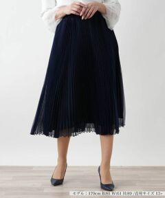 Leilian PLUS HOUSE / レリアンプラスハウス ミニ・ひざ丈スカート | 【店舗人気】アコーディオンプリーツスカート【BOURGE】
