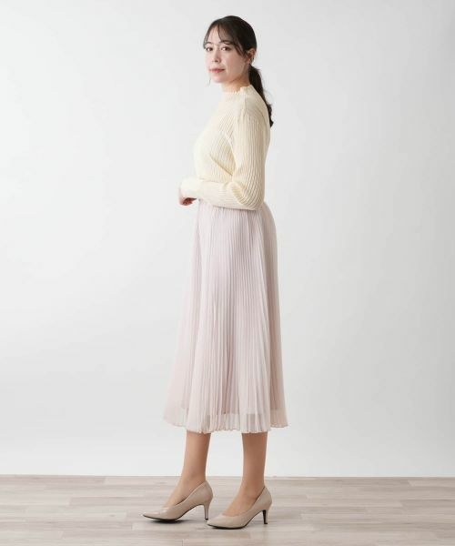 Leilian PLUS HOUSE / レリアンプラスハウス ミニ・ひざ丈スカート | 【店舗人気】アコーディオンプリーツスカート【BOURGE】 | 詳細2