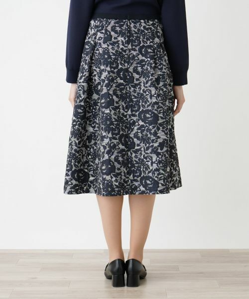 Leilian PLUS HOUSE / レリアンプラスハウス ミニ・ひざ丈スカート | 【店舗人気】膨れジャカードタックスカート | 詳細6