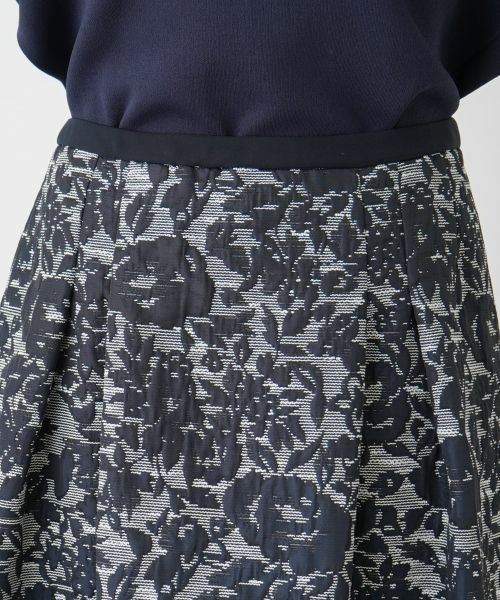 Leilian PLUS HOUSE / レリアンプラスハウス ミニ・ひざ丈スカート | 【店舗人気】膨れジャカードタックスカート | 詳細7