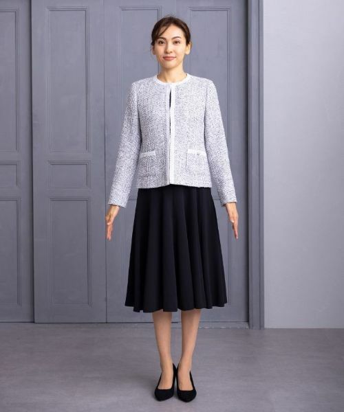Leilian PLUS HOUSE / レリアンプラスハウス テーラードジャケット | 【店舗人気】ノーカラーツイードジャケット【セレモニー】 | 詳細5