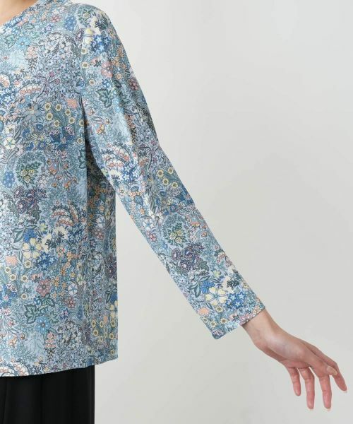 Leilian PLUS HOUSE / レリアンプラスハウス カットソー | 【店舗人気】プリントクルーネックカットソー【BINDA】 | 詳細12