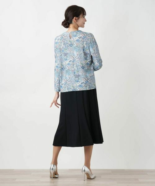 Leilian PLUS HOUSE / レリアンプラスハウス カットソー | 【店舗人気】プリントクルーネックカットソー【BINDA】 | 詳細6