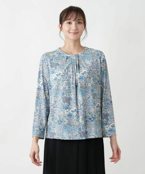 Leilian PLUS HOUSE / レリアンプラスハウス カットソー | 【店舗人気】プリントクルーネックカットソー【BINDA】 | 詳細7