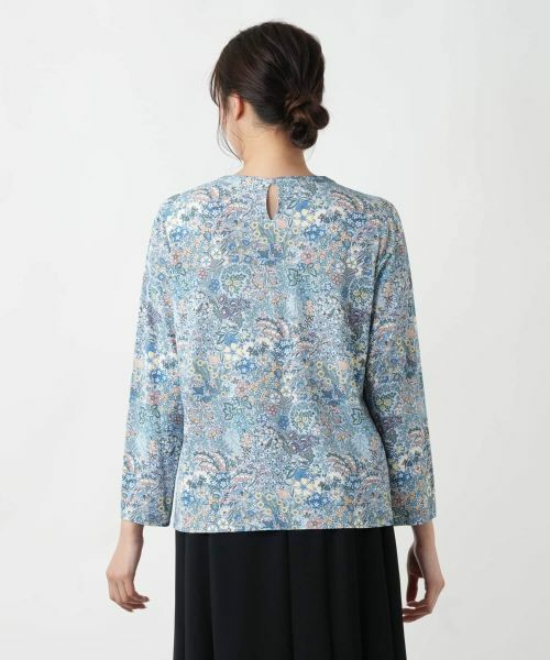 Leilian PLUS HOUSE / レリアンプラスハウス カットソー | 【店舗人気】プリントクルーネックカットソー【BINDA】 | 詳細9