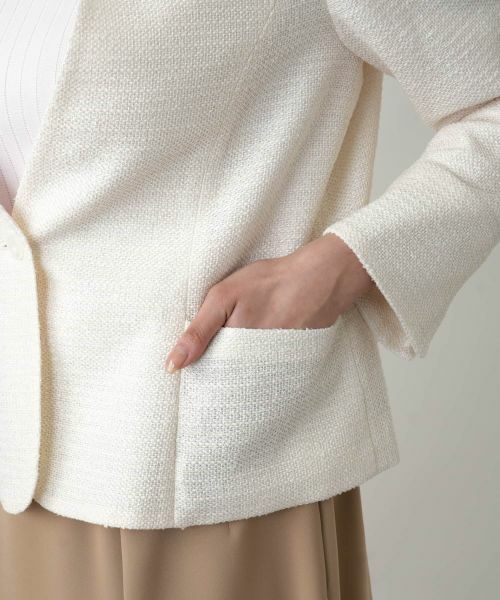 Leilian PLUS HOUSE / レリアンプラスハウス テーラードジャケット | 【店舗人気】ノーカラージャケット | 詳細10