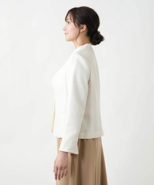 Leilian PLUS HOUSE / レリアンプラスハウス テーラードジャケット | 【店舗人気】ノーカラージャケット | 詳細5