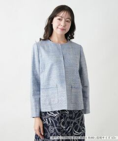 Leilian PLUS HOUSE / レリアンプラスハウス テーラードジャケット | 【店舗人気】ノーカラージャケット