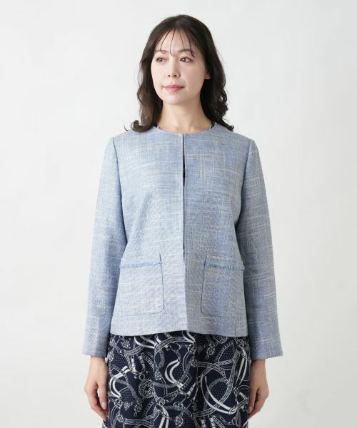 Leilian PLUS HOUSE / レリアンプラスハウス テーラードジャケット | 【店舗人気】ノーカラージャケット | 詳細4