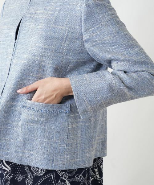 Leilian PLUS HOUSE / レリアンプラスハウス テーラードジャケット | 【店舗人気】ノーカラージャケット | 詳細9