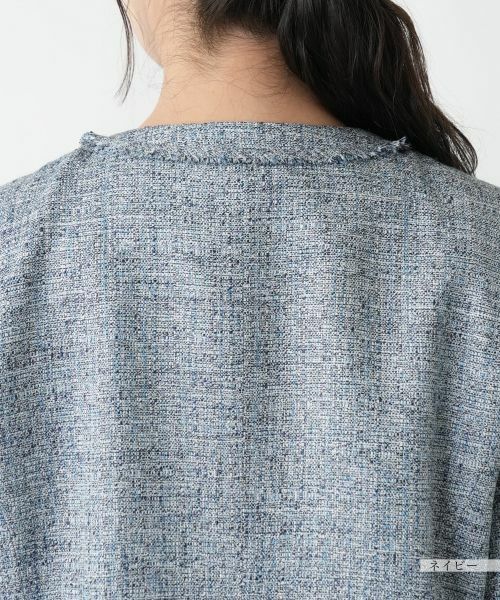 Leilian PLUS HOUSE / レリアンプラスハウス セットアップ | 【店舗人気】ツイードノーカラースーツ | 詳細14