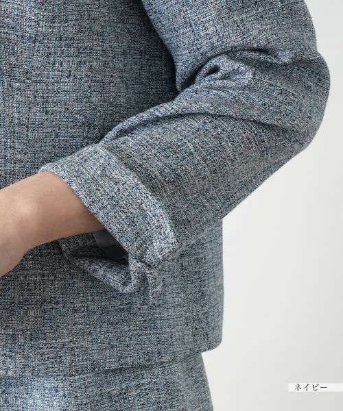 Leilian PLUS HOUSE / レリアンプラスハウス セットアップ | 【店舗人気】ツイードノーカラースーツ | 詳細19