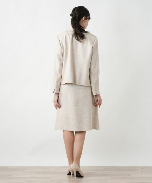 Leilian PLUS HOUSE / レリアンプラスハウス セットアップ | 【店舗人気】ツイードノーカラースーツ | 詳細6