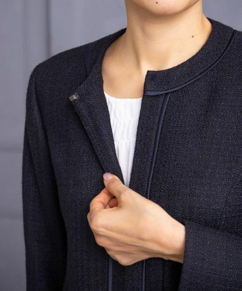 Leilian PLUS HOUSE / レリアンプラスハウス セットアップ | 【店舗人気】ノーカラージャケットスーツ【セレモニー】 | 詳細11