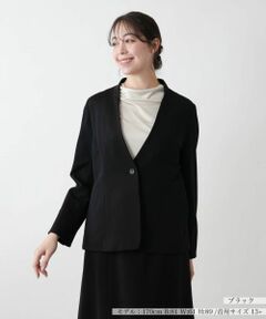Leilian PLUS HOUSE / レリアンプラスハウス テーラードジャケット | 【店舗人気】ノーカラージャケット