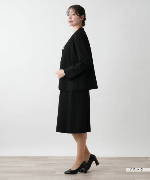 Leilian PLUS HOUSE / レリアンプラスハウス テーラードジャケット | 【店舗人気】ノーカラージャケット | 詳細2