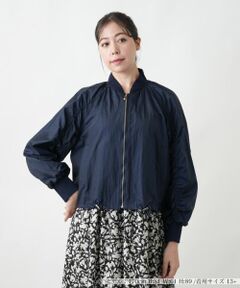 Leilian PLUS HOUSE / レリアンプラスハウス その他アウター | 【店舗人気】ドロップショルダーブルゾン【NEMIKA】