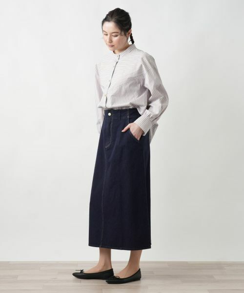 Leilian PLUS HOUSE / レリアンプラスハウス ミニ・ひざ丈スカート | 【店舗人気】デニムスカート【L JEANS】 | 詳細2