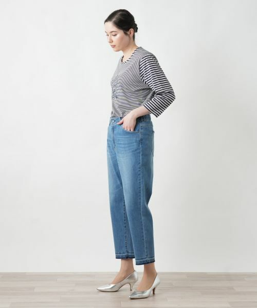 店舗人気】クロップドデニムパンツ【L JEANS】 （その他パンツ