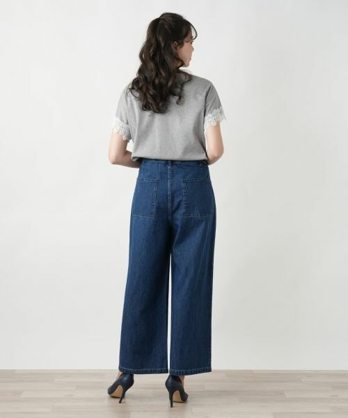 Leilian PLUS HOUSE / レリアンプラスハウス その他パンツ | 洗えるワイドパンツ【L JEANS】 | 詳細3