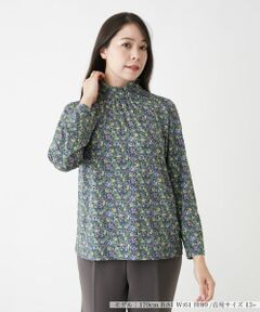Leilian PLUS HOUSE / レリアンプラスハウス カットソー | 【店舗人気】小花柄ハイネックカットソー